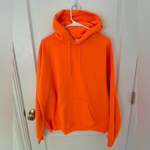 Neon orange hoodie